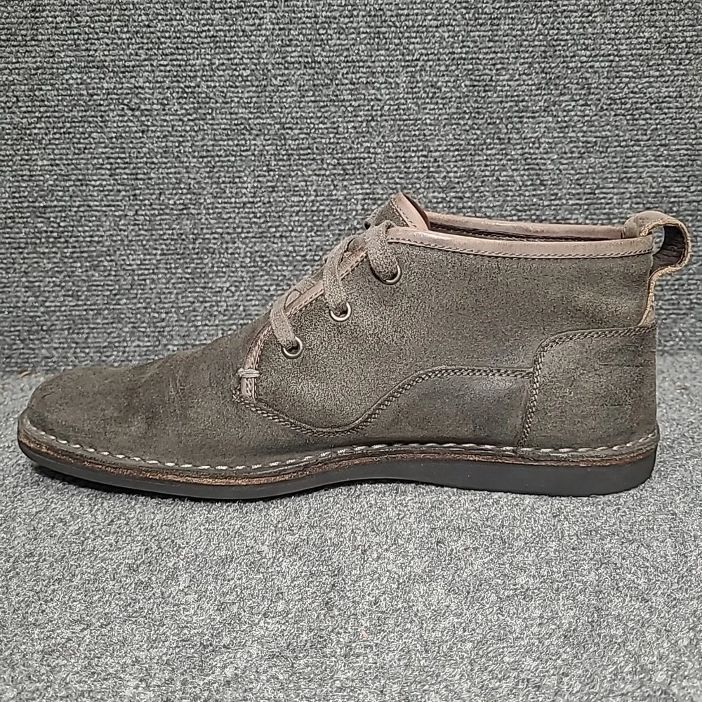 John Varvatos Chukka Boots Men Size 9.5 Suede Lace Up Ankle Gray